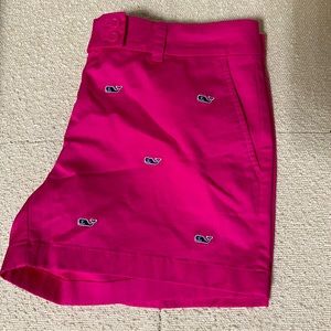 NWOT Vineyard Vines Pink Embroidered Whale  Shorts 10
